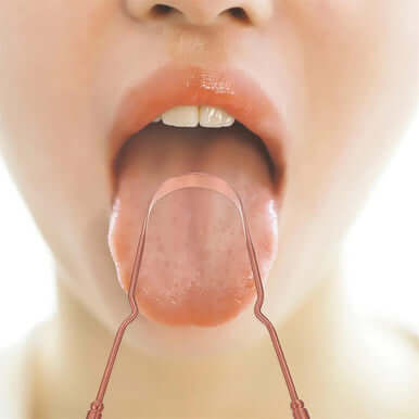 Pure Copper Flexible Tongue Scraper Cleaner