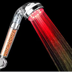 Mineral Filter Shower Head with Light