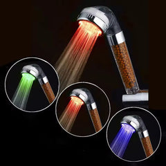 Mineral Filter Shower Head with Light