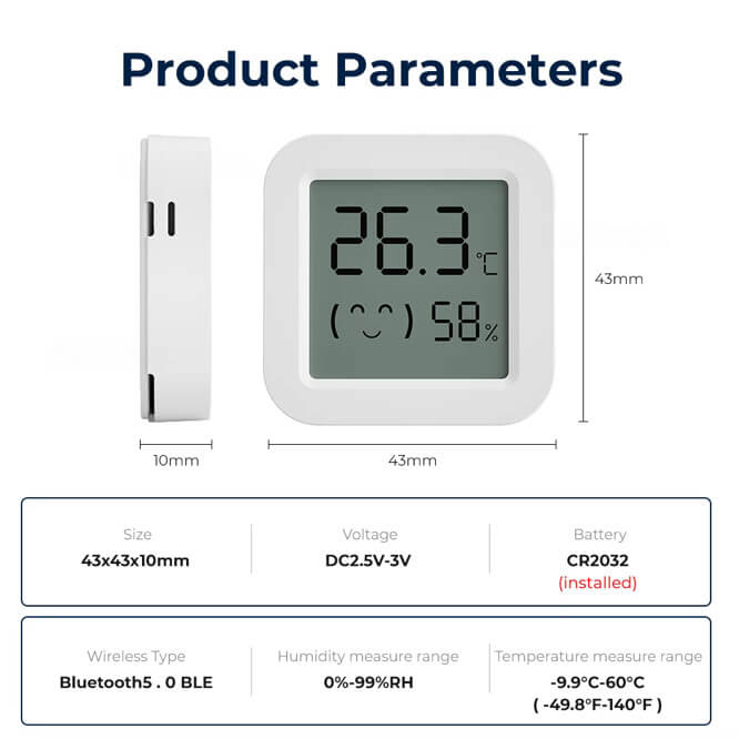 Tuya Smart Temperature & Humidity Sensor #WSD007 – view 10