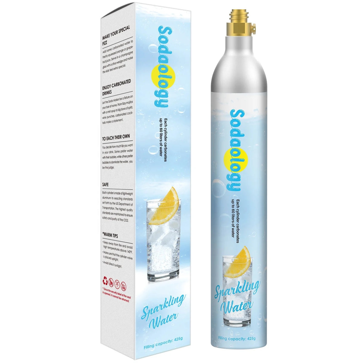 60L CO₂ Carbonator 1L Bottle Compatible with Buyrouth Appliances
