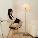 Aisilan Hladgunnr White Ash Wooden Floor Lamp #LD022 – view 2