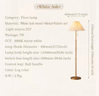 Aisilan Hladgunnr White Ash Wooden Floor Lamp #LD022 – view 7