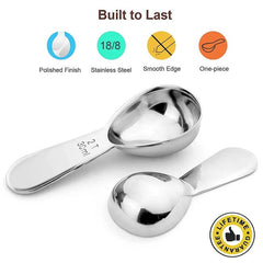 15/30mL Reusable Stainless Steel Measuring Spoon - Buyrouth