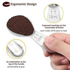 15/30mL Reusable Stainless Steel Measuring Spoon - Buyrouth