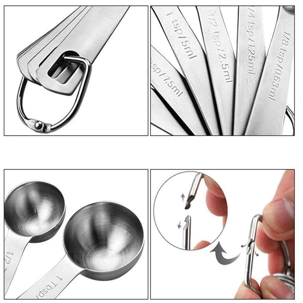 Stainless Steel Metal Measuring Spoons – view 2