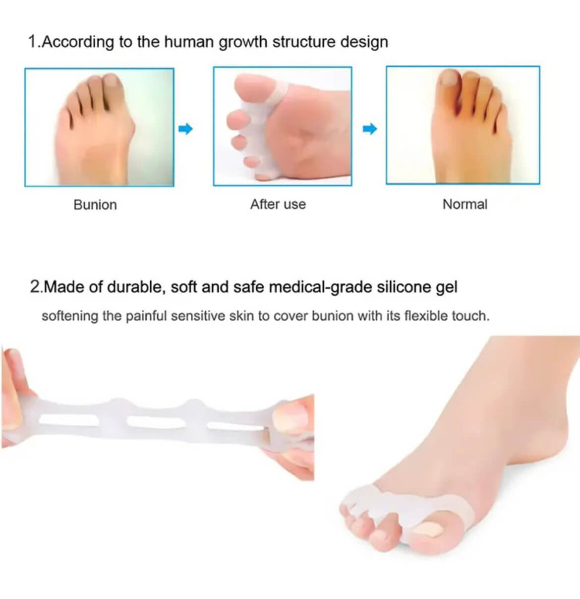 Gel Toe Spacer Separator & Stretcher - Buyrouth