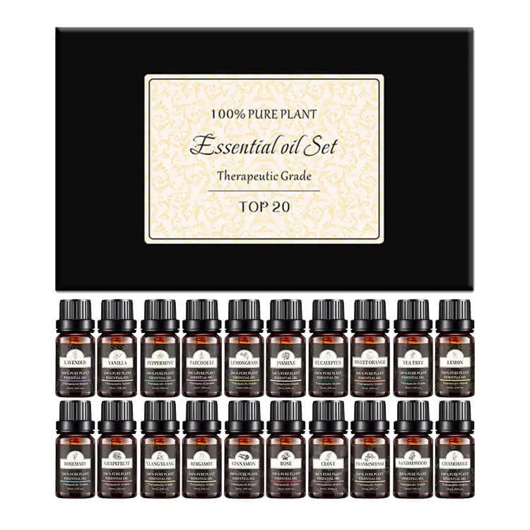 Pure Essential Oils Set of Top 20 - Buyrouth