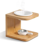 Essential Oil Wood Burner Diffuser with Ceramic Tea Light Holder