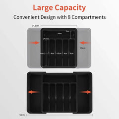 Expandable Kitchen Drawer Flatware Utensil Organizer