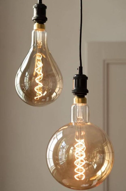 Oversized LED Filament Dimmable Amber Light Bulb #G200