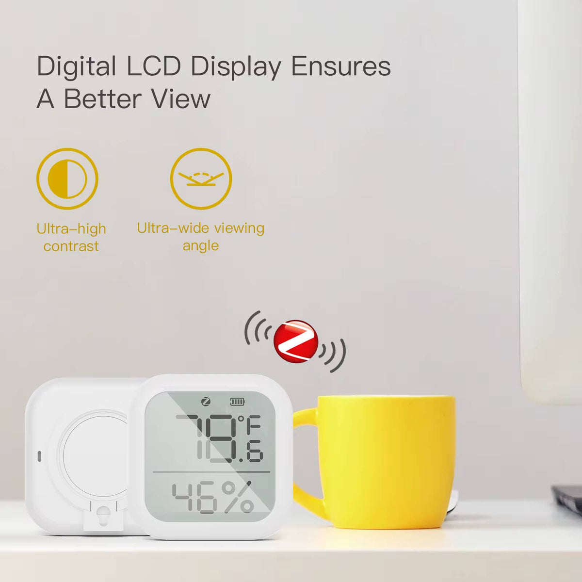 MOES Zigbee Temperature & Humidity Sensor – view 3