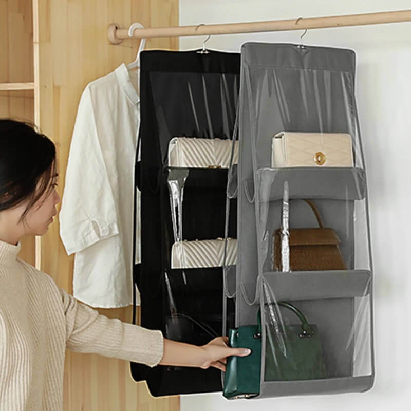 8 Grid Hanging Handbag Organizer