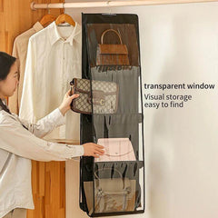 8 Grid Hanging Handbag Organizer