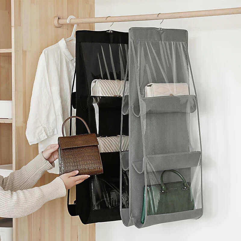 8 Grid Hanging Handbag Organizer