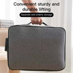 Fire & Waterproof 3 Layer Document Organizer Case with Coded Lock