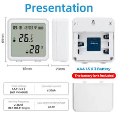 Tuya Smart WiFi Temperature & Humidity Sensor with LCD Display
