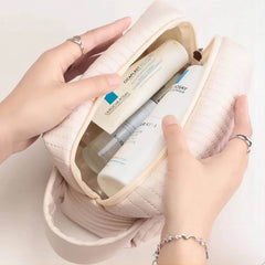 PU Leather Cosmetic Bag with Handle