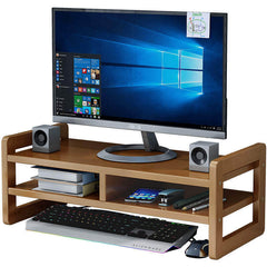 Multi Purpose Bamboo Desktop Monitor Riser