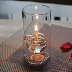 Glass Oil Candle Lamp