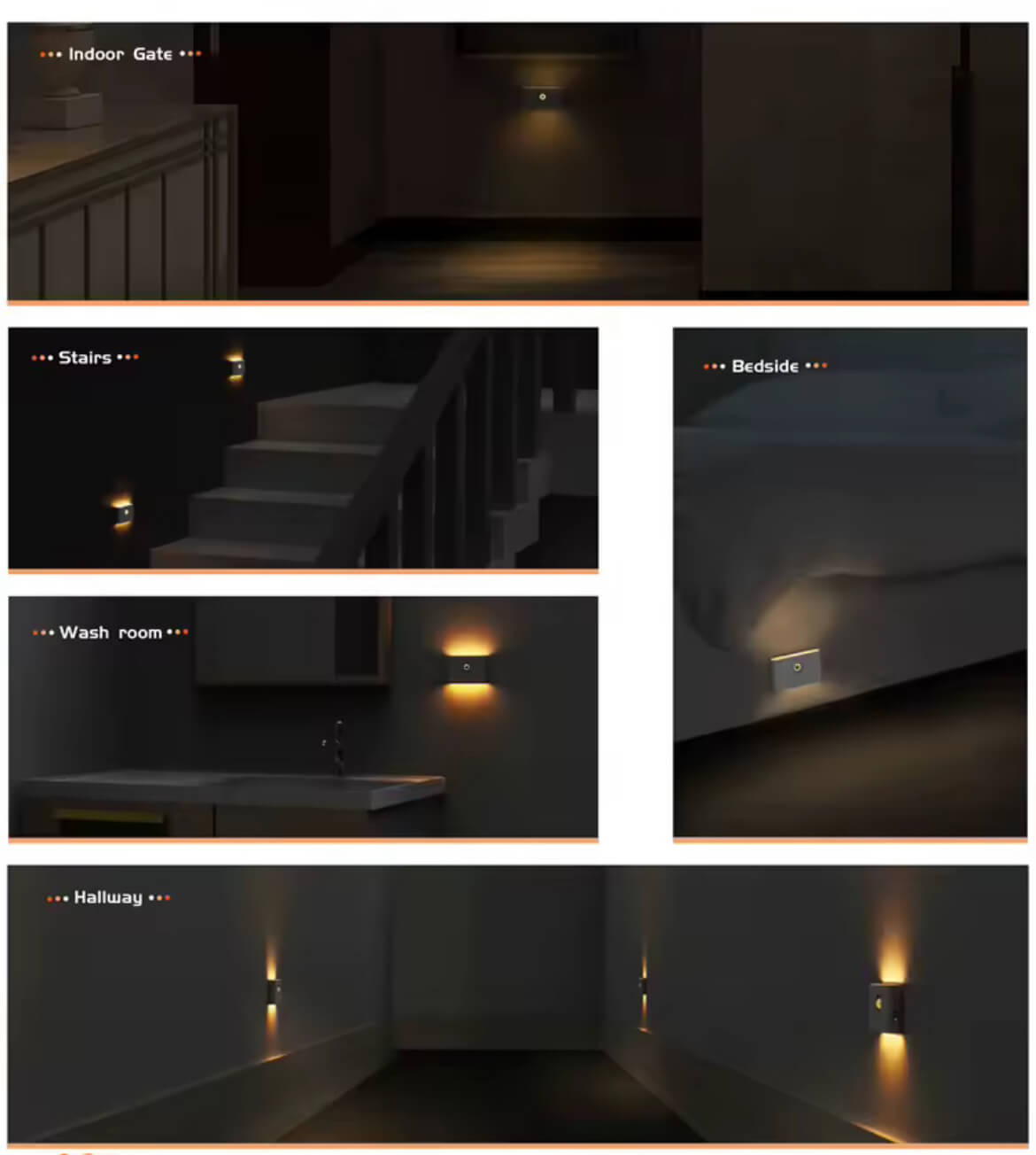 LED Double Sided Rechargeable Motion Wall Light – view 6