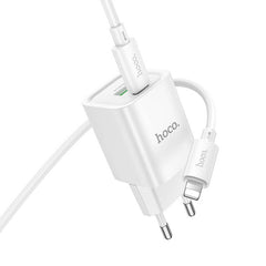 Hoco 30W Fast Charger with Type C to Lightning Cable Set #C149A