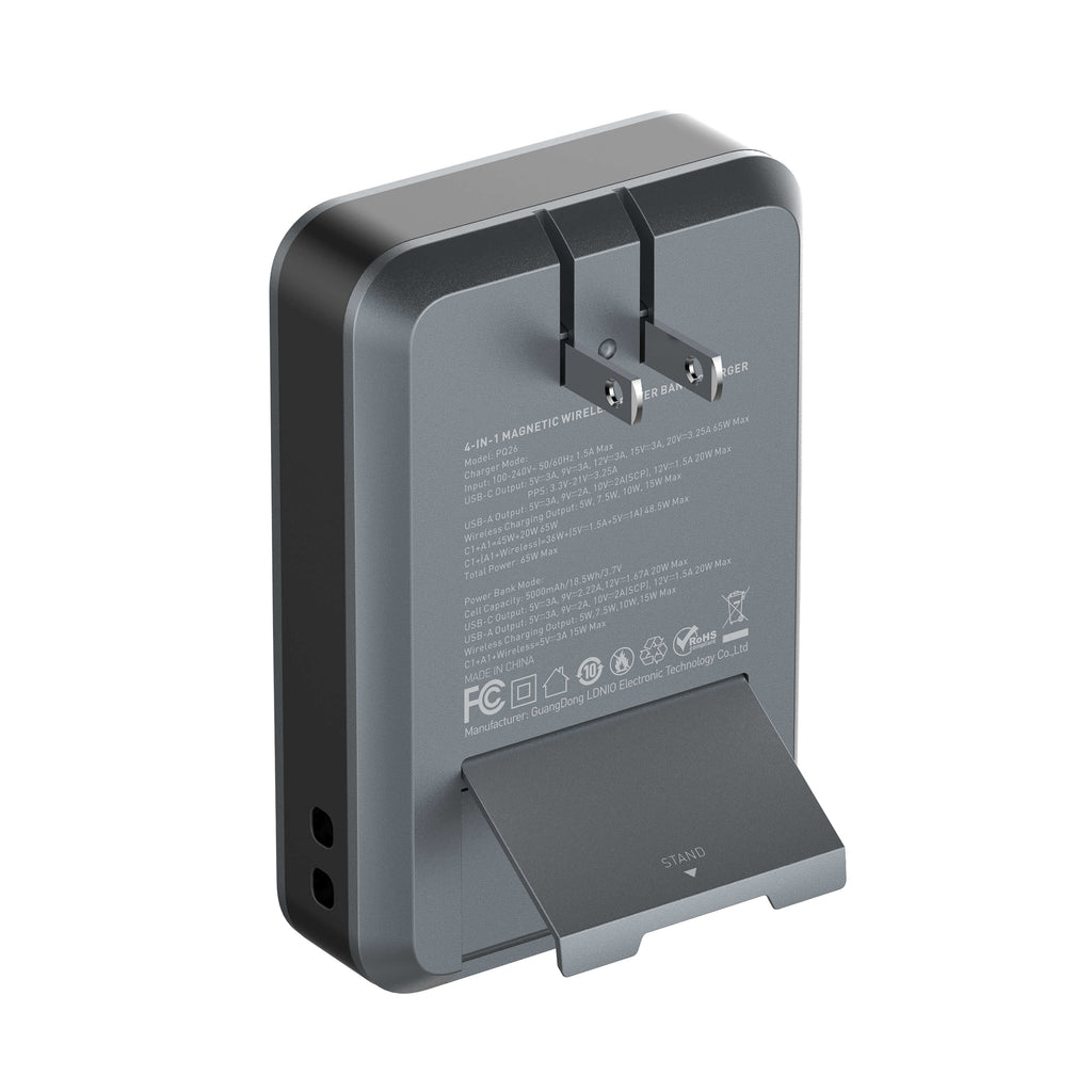 LDNIO 4-IN-1 MAGNETIC WIRELESS POWER BANK & CHARGER #PQ26 – view 4