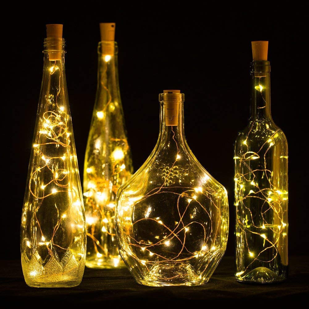 Wine Bottle Fairy Lights with Cork - Buyrouth