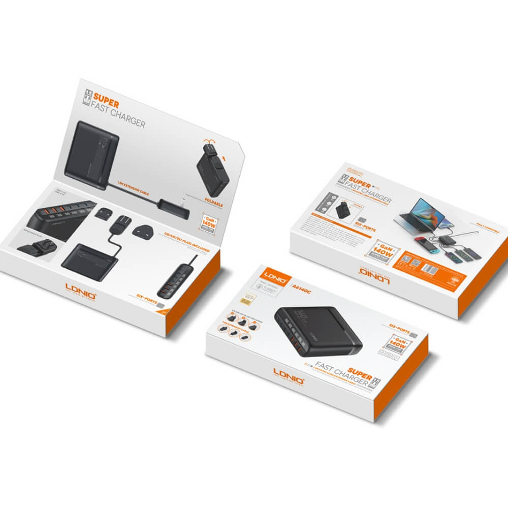 LDNIO 140W GaN Super Fast Desktop Charger #A6140C – view 6