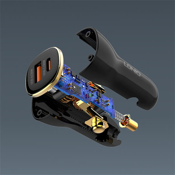 LDNIO 60W PD QC Super Fast Car Charger #C103 – view 2