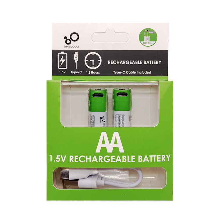 USB C Rechargeable AA Batteries (Pack of 2)