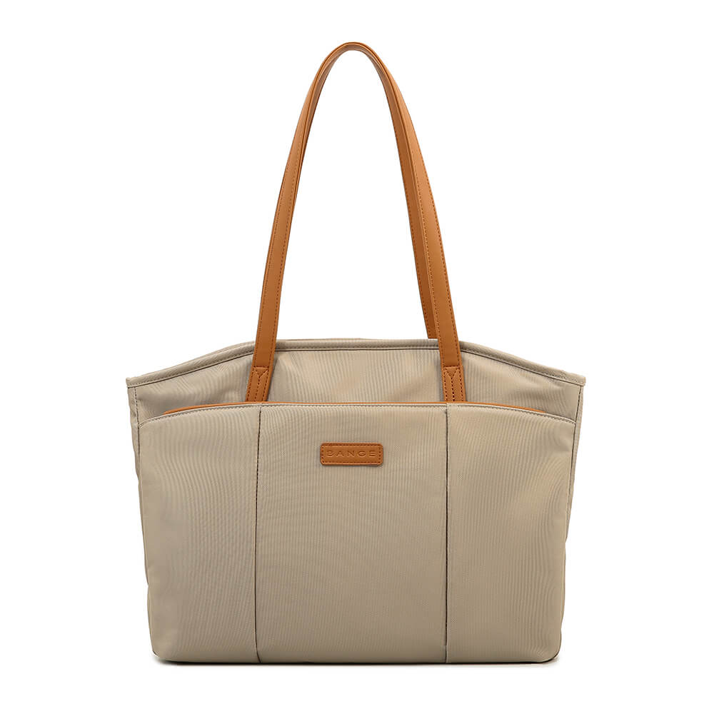 BANGE Large Capacity Commuter Tote Bag #6803 – Khaki