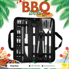 Stainless Steel Barbecue Grill Tool Set