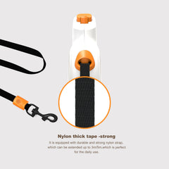 Retraceable Dog Leash with Reflective Belt