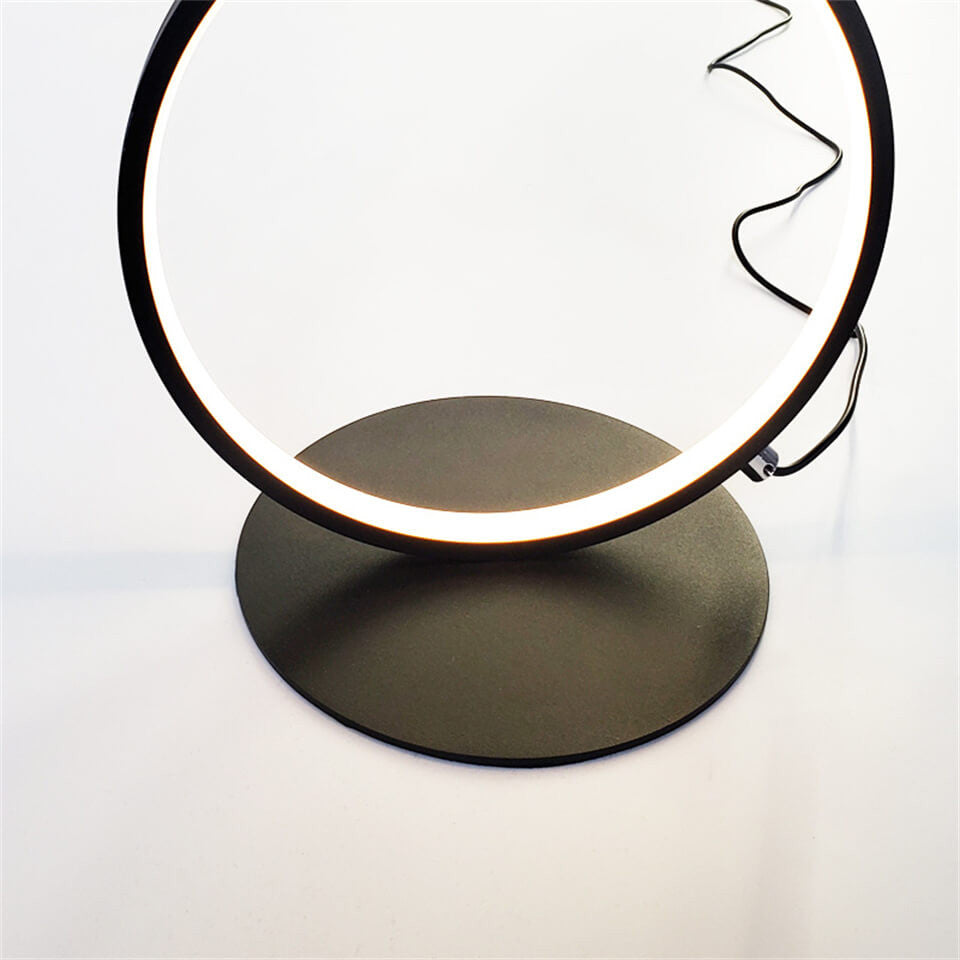 Minimalist Circular Floor Lamp – view 4