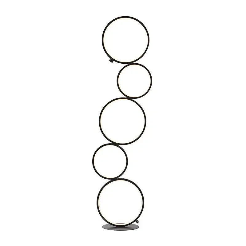 Minimalist Circular Floor Lamp – view 2