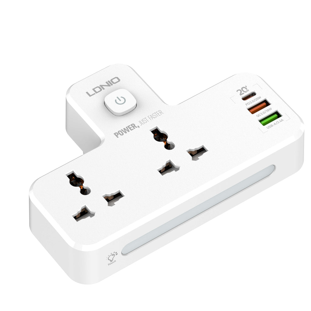 LDNIO 2 AC Outlets Portable Extension Power Socket #SC2311 – view 6