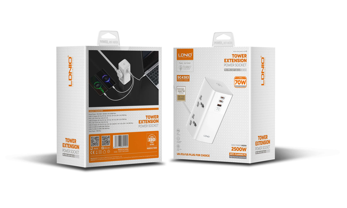 LDNIO 70W Multifunctional Universal Desktop Power Adapter #SC4383 – view 5