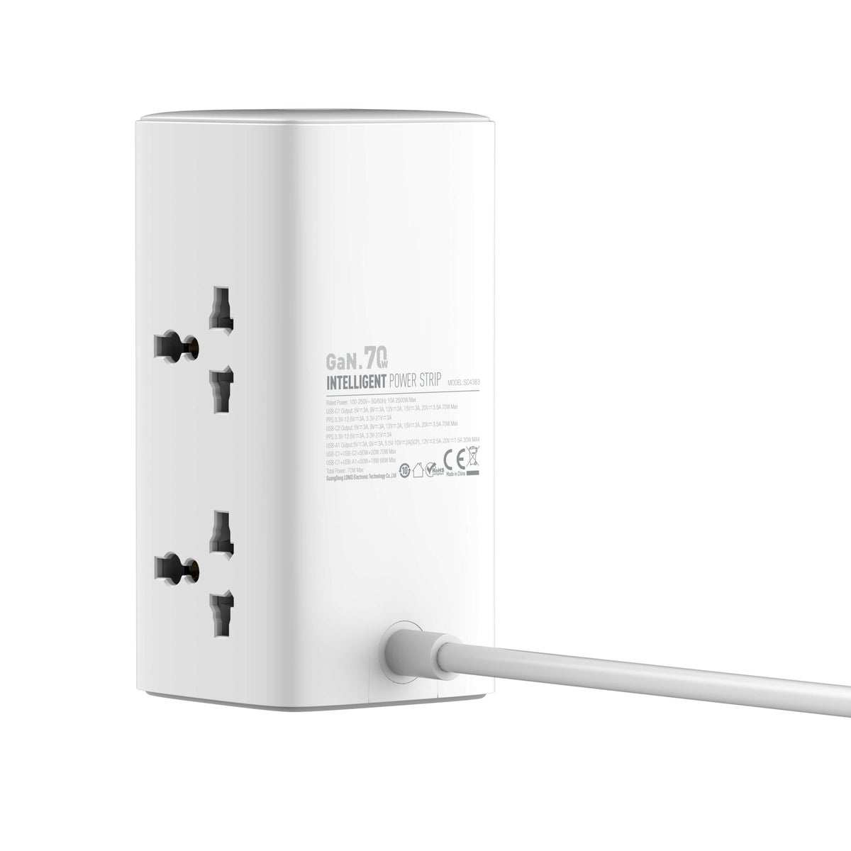 LDNIO 70W Multifunctional Universal Desktop Power Adapter #SC4383 – view 3
