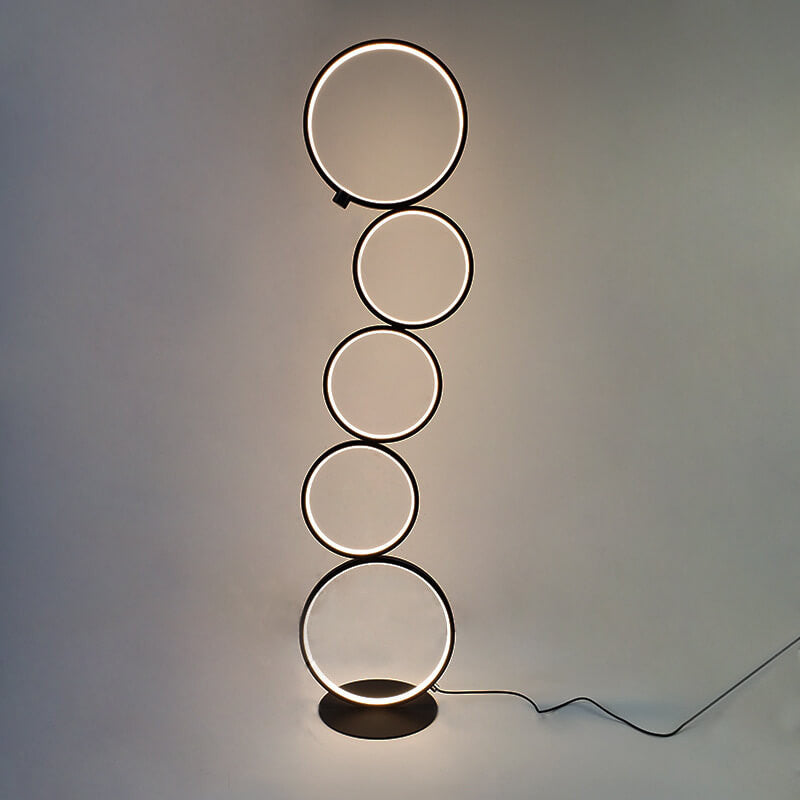 Minimalist Circular Floor Lamp – view 5
