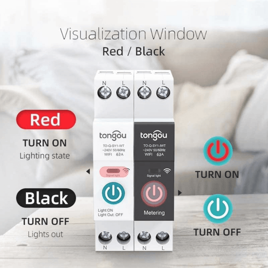 Tongou 63A WIFI Rail Smart Switch Breaker with Metering Function – view 4