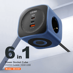 LDNIO 6in1 Power Socket Cube Extension #SE3338 – view 2