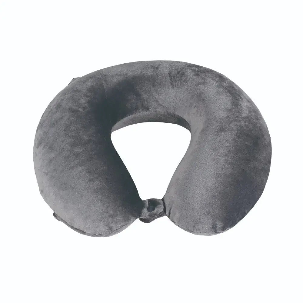 Pure Memory Foam Travel Neck Pillow – Grey