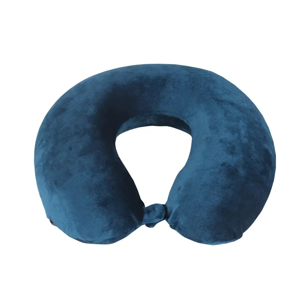 Pure Memory Foam Travel Neck Pillow – Blue
