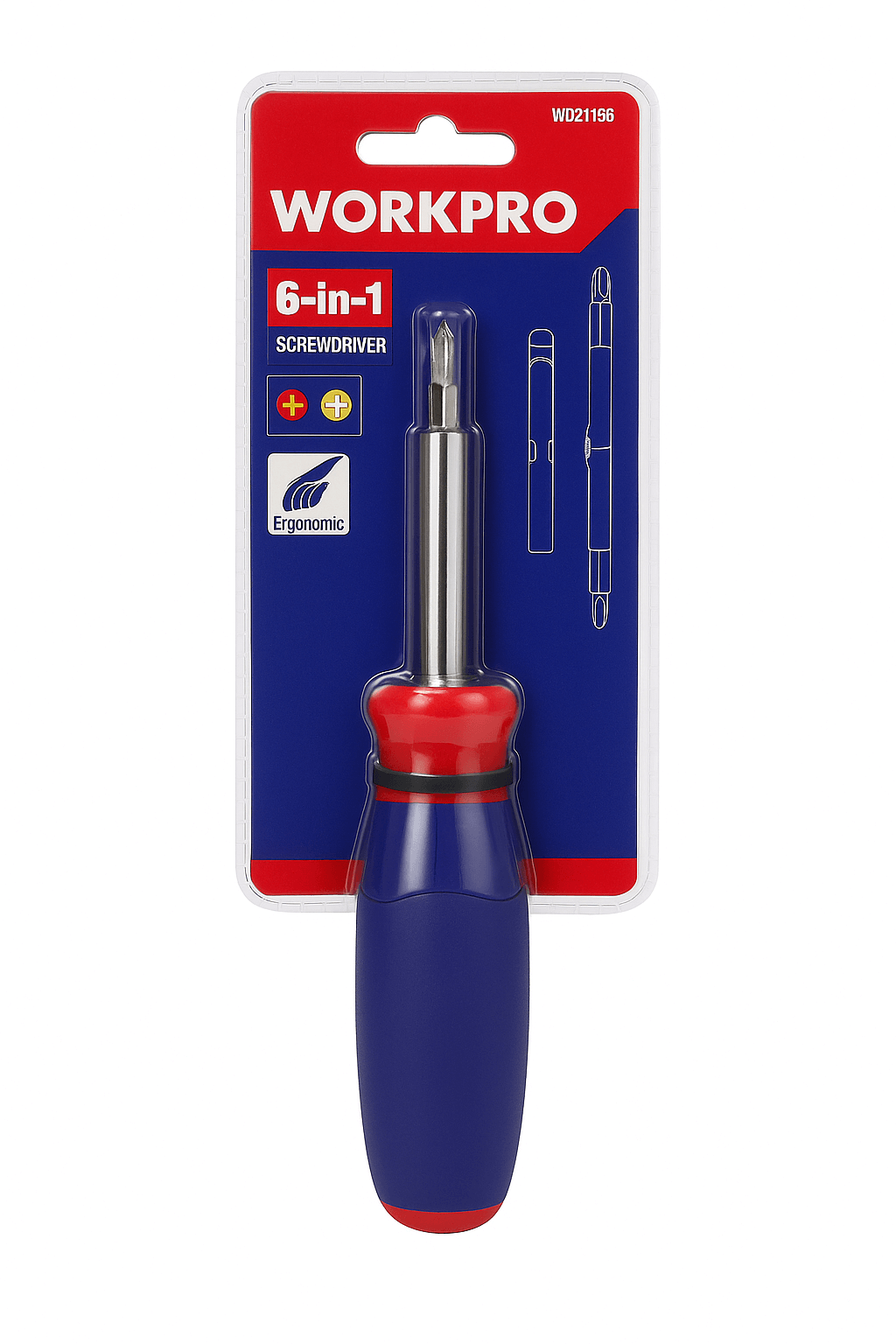 WORKPRO 6-in-1 Ergonomic Screwdriver Set #W021186
