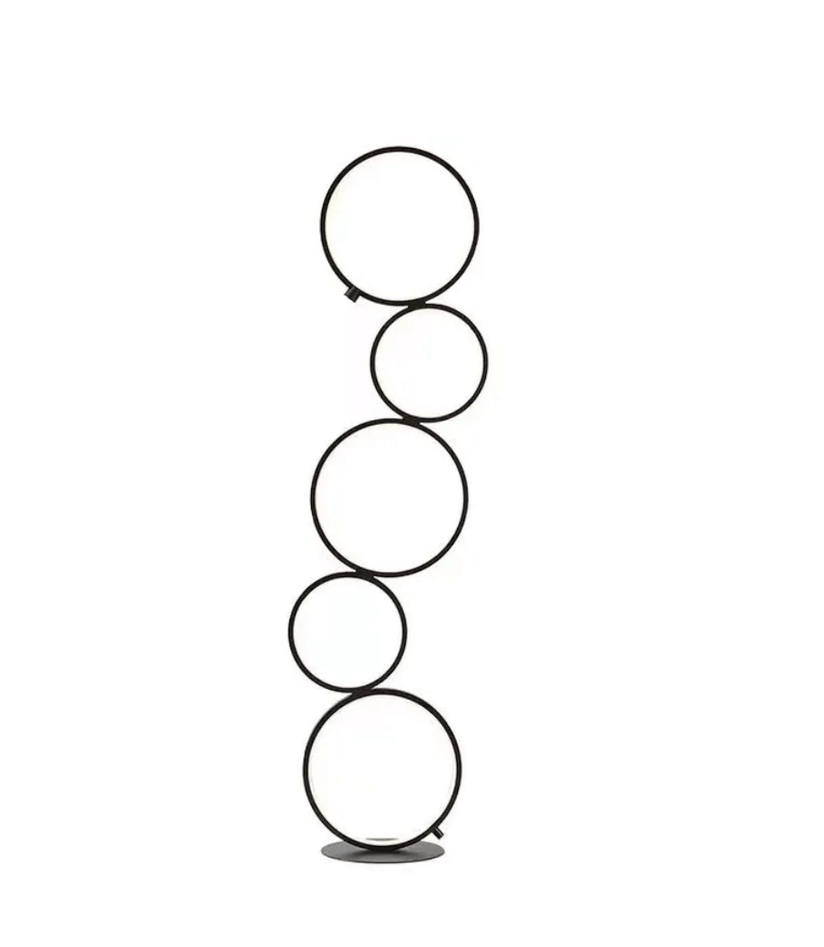 Minimalist Circular Floor Lamp – view 7