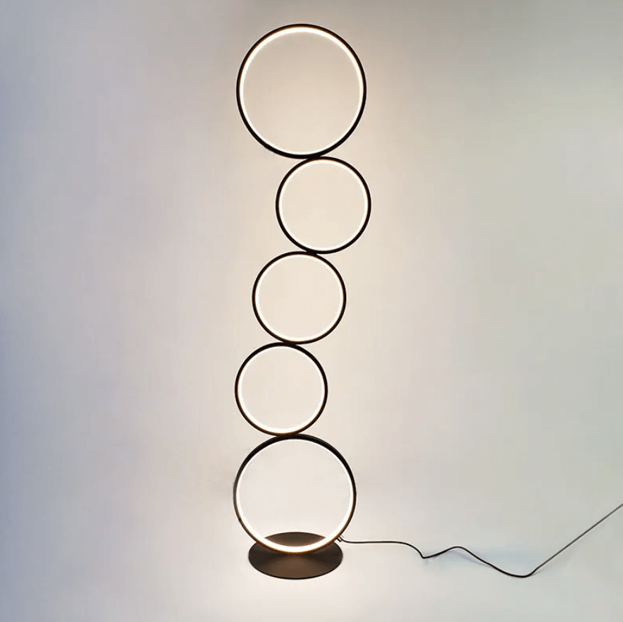 Minimalist Circular Floor Lamp – view 8