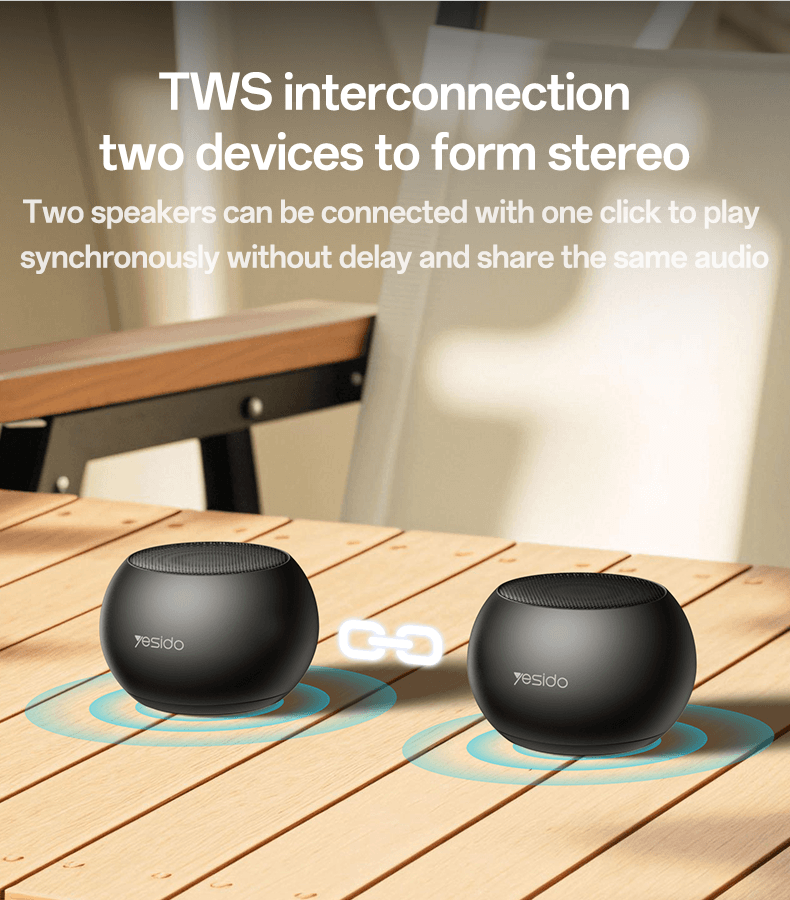 Yesido Aluminum Alloy Wireless Mini Speaker #YSW33 – view 4