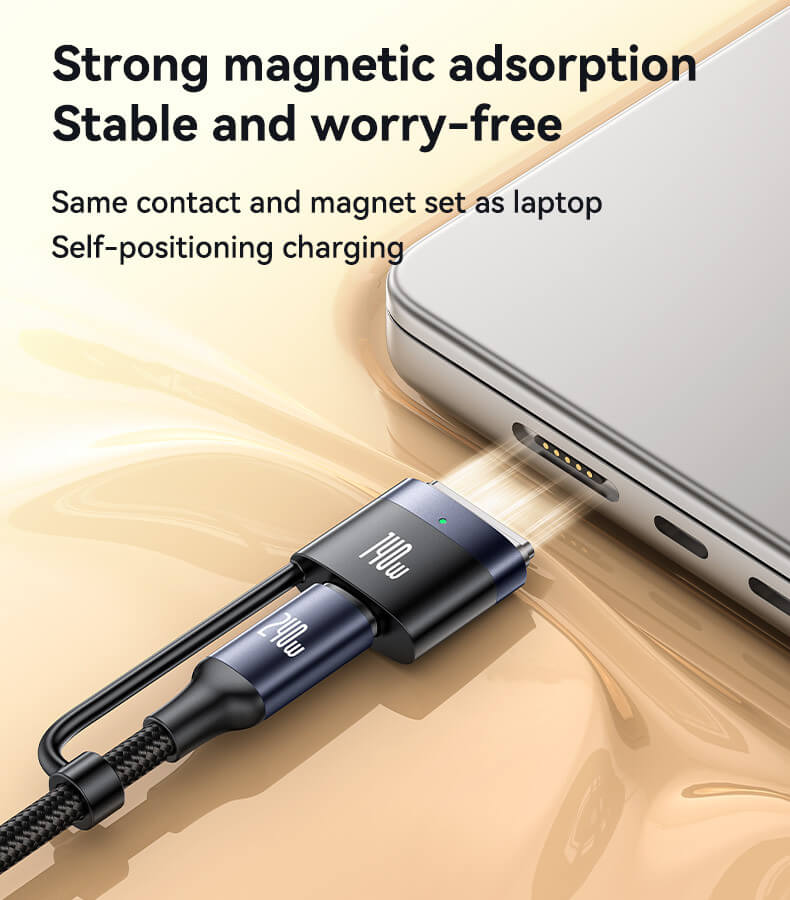 Yesido 240W Type-C To Type-C & MagSafe 3 Charging Cable #CA197 – view 4