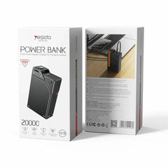 Yesido 65W High Capacity 20,000mAh Power Bank #YP76